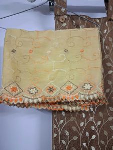 Orange Embroidered Suit