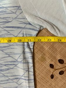 Light Blue Geometric Full Sleeve T-Shirt For Men
