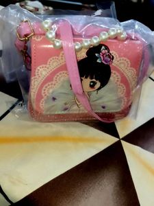 Cute Girly Pink Mini Bag with Pearls
