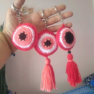 Set of 2 Handmade Evil Eye Charms(Choose color)