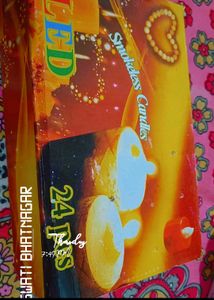 New Pack Of 24 Led Candles Coloured