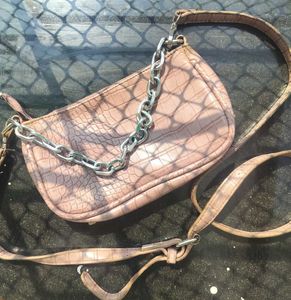 dusty mauve crocodile bag ✧