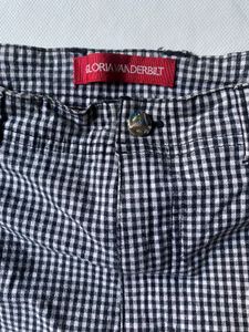 Checkered Capri Pants