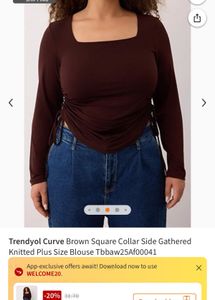 Trendyol Chic Ruched Long Sleeve Top