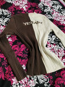 Color Block Knit Sweater