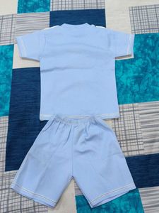 Cute Bear Print Baby Clothes Set