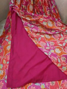 Multicolored Pink Kurti With Sequence Work