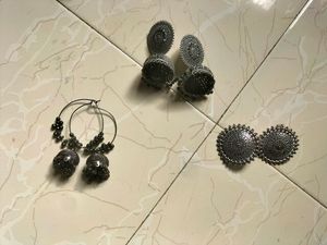 Oxidised Earings Set