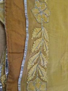 Pastel Yellow Gotta Patti Work Heavy Saree ❤️