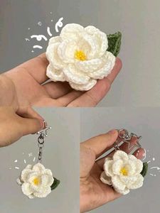 Crochet Flower keychain