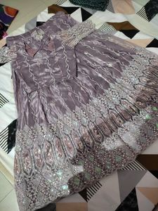 Elegant Lavender Lehenga Choli
