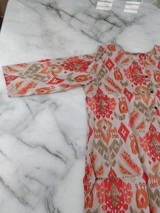 Avaasa Sunset Ikat Charm Kurta ✨🧡