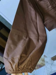 MADAMME - Stylish Brown Cropped Jacket