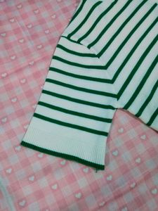 Striped crop top