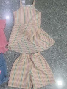 Girls Clothing Set - Top &amp; Shorts