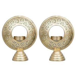 Mariya Handcrafted Hurricane Metal Tealight Candle