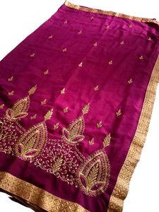 Georgette Saree With All Body Embroidered Work | Special For Wedding Party Festival And Traditional Wear