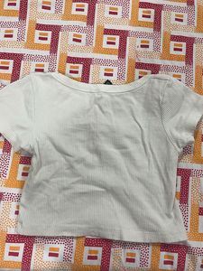 Ribbed Square Neck Crop Top