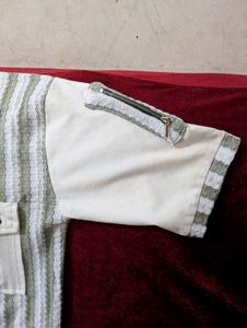 Cute Floral Pocket T-Shirt