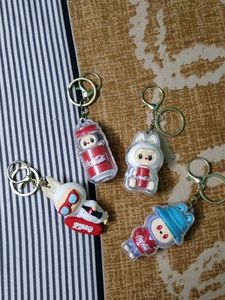 🇹🇭 Labubu Cute Coca-Cola Themed Keychains Set