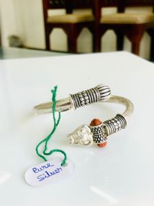 🔱 Trishul Kada Pure Silver (wt:32.650g)