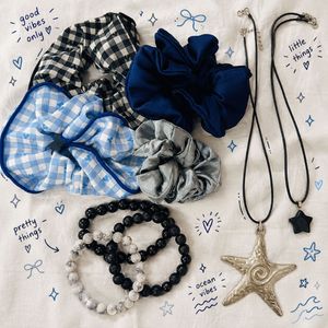 Scrunchies & Necklace Set