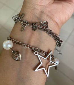 Star and Pearl Charm Bracelets