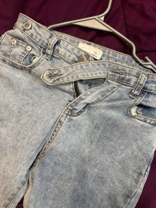 Blue Denim Bootcut Jeans