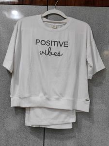 White "Positive Vibes" Cod Set