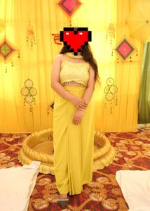 Yellow Lehenga Choli(Margin upto 38 bust)
