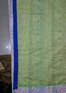 Green Suit with Blue Border Bottom