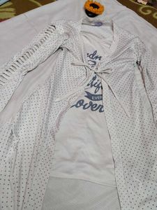favorite Lightweight Dotted Tie-Front unique top