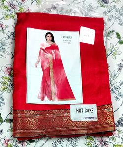 NEW RED SAREE