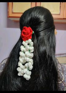 Handmade Crochet Flower Hair Accessory