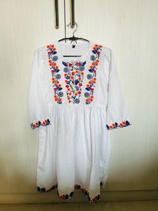 Boho white dress