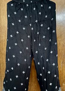 Stylish Black Printed Palazzo Pants