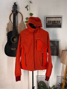 Orange Tech Fleece Jacket