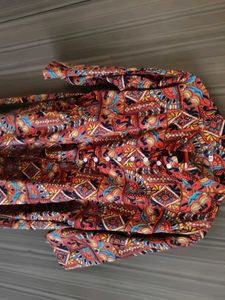 Patterned Casual Dress
