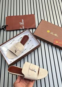Lora Piana Suede Slides