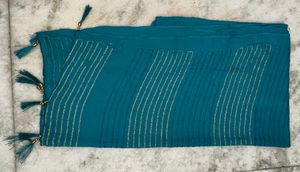 👉 3 Dupatta Combo – Teal, Cream &amp; Printed