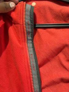 Kolon Sport Og Red &amp; Gray Zip-Up Jacket