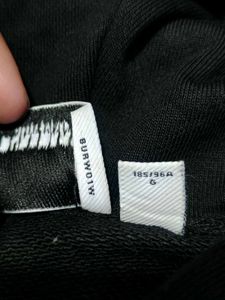 Burberry Owie Label Logo Hoodie Black Size L