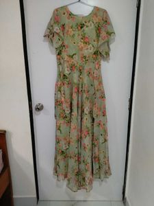 Floral Chiffon Maxi Dress