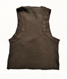 Ribbed Sleeveless Crop Top