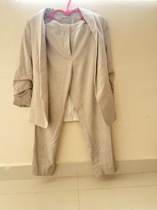 Light Gray Blazer and Pants Set