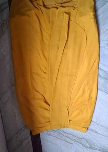 Yellow Co-ord Set with Cape
