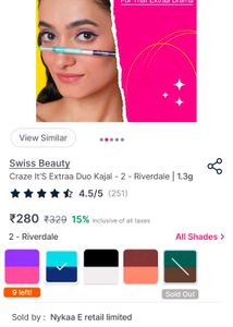 Blue &amp; Teal Dual Kajal