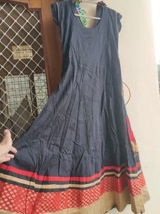 BLACK Anarkali Suit set