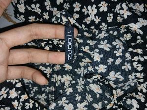Chic Floral Print square neck Mini Dress