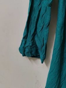 Teal Open Front Cardigan